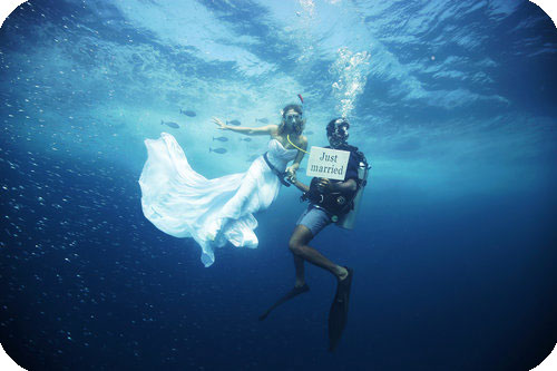 bali underwater wedding