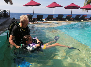Bali free diving lesson