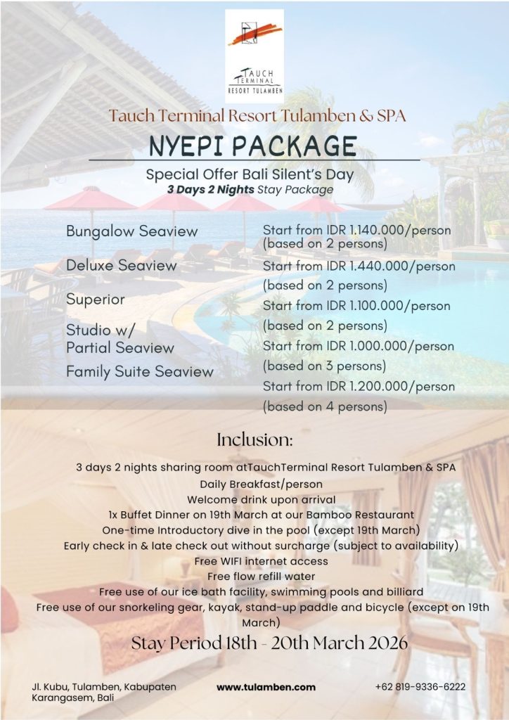 tulamben hotel nyepi package 2026