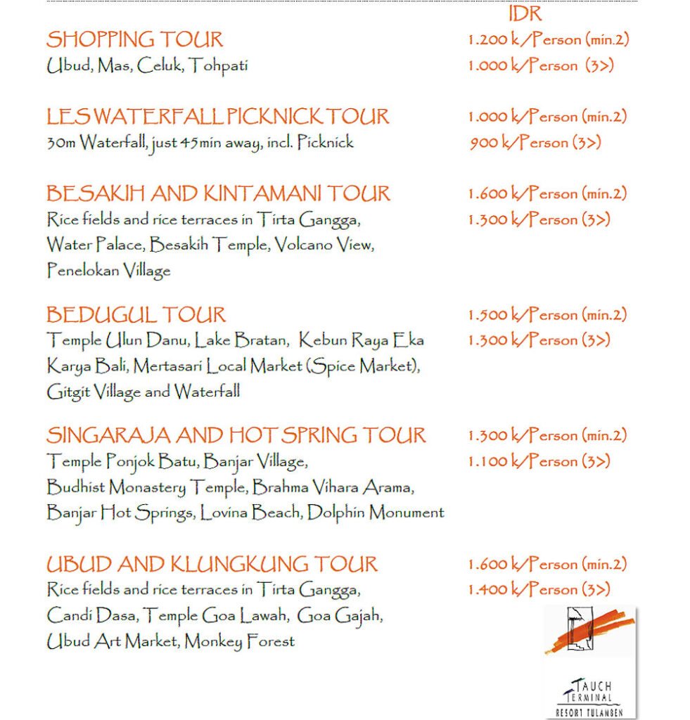 Bali Excursion Tours